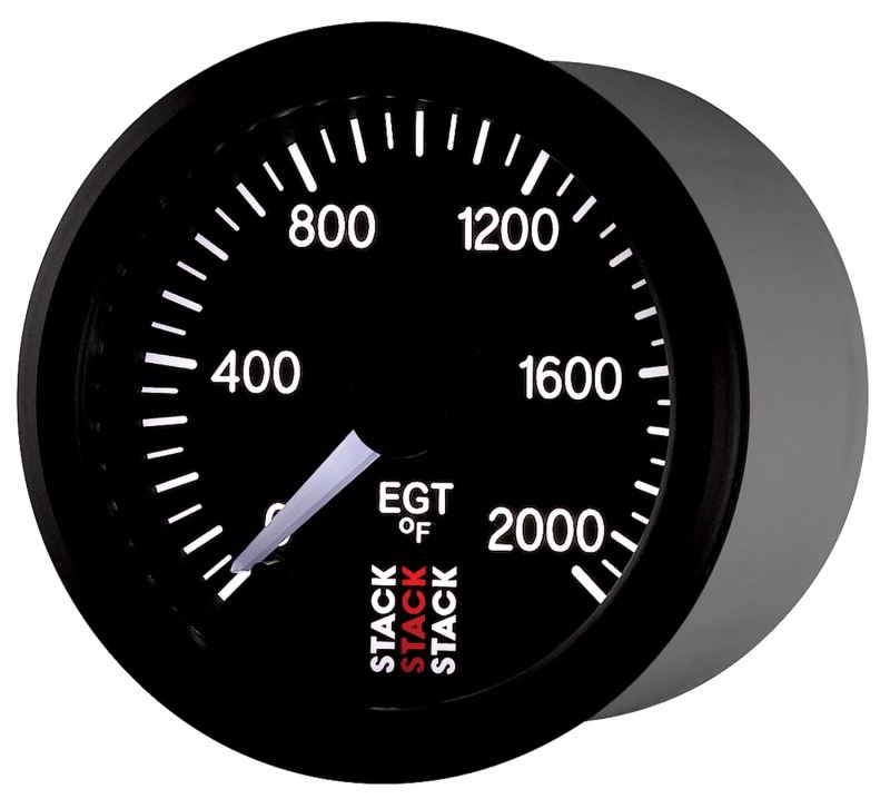 Autometer Stack 52mm 0-2000 Deg F Pro Stepper Motor Exhaust Gas Temp Gauge - Black thumbnail 8