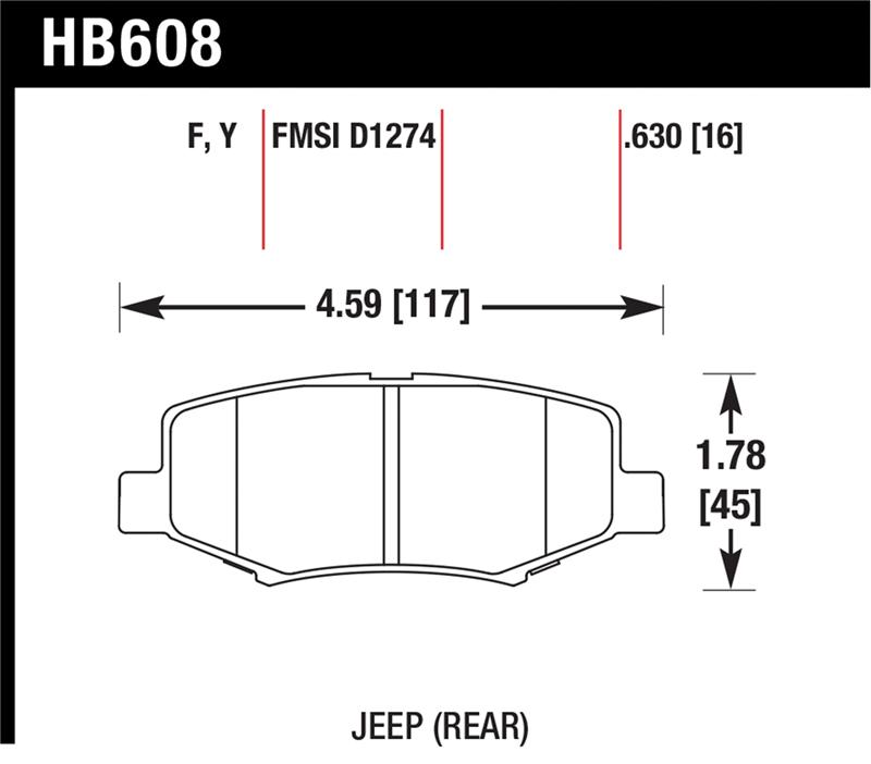 HAWK HPS 5.0 Brake Pad Sets