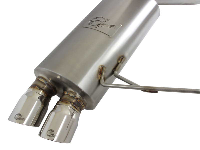 aFe MACH Force Exhaust Cat-Back SS-304 w/ Polished Tips 07-13 BMW 328i (E92/93) L6 3.0L Non-Turbo thumbnail 5