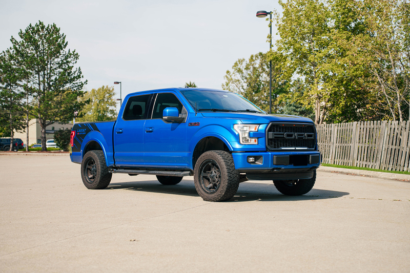 Corsa 15-20 Ford F-150 5.0L (145in WB) 3.0in Lightning Exit Catback w/ 3.5in Twin Black PVD Pro Tips thumbnail 2
