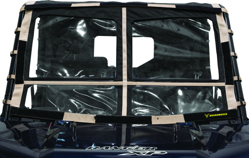 QuadBoss 15-19 Polaris Ranger 1000 Diesel Soft Windshield thumbnail 2