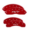 MGP 4 Caliper Covers Engraved Front & Rear RT Red finish silver ch thumbnail 5