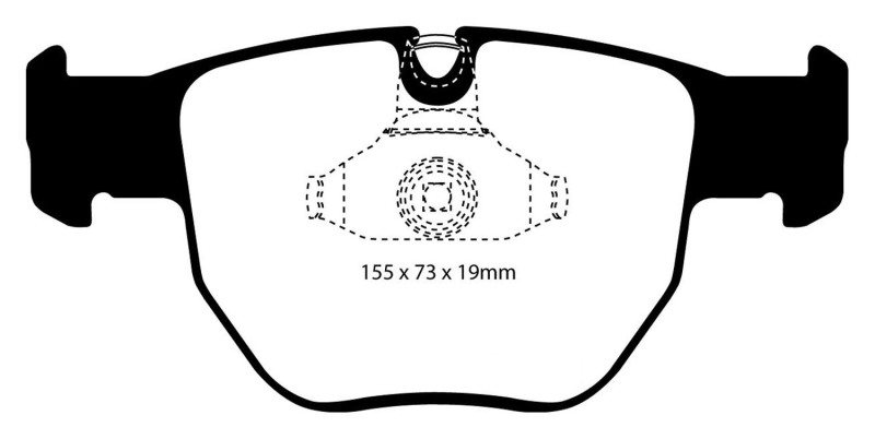 EBC 03-05 Land Rover Range Rover 4.4 Ultimax2 Front Brake Pads thumbnail 2