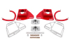 BMR Suspension 82-92 Chevy Camaro Caster/Camber Plates w/ Lockout Plates - Red thumbnail 4