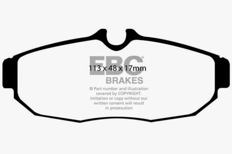 EBC 05-10 Ford Mustang 4.0 Redstuff Rear Brake Pads thumbnail 3