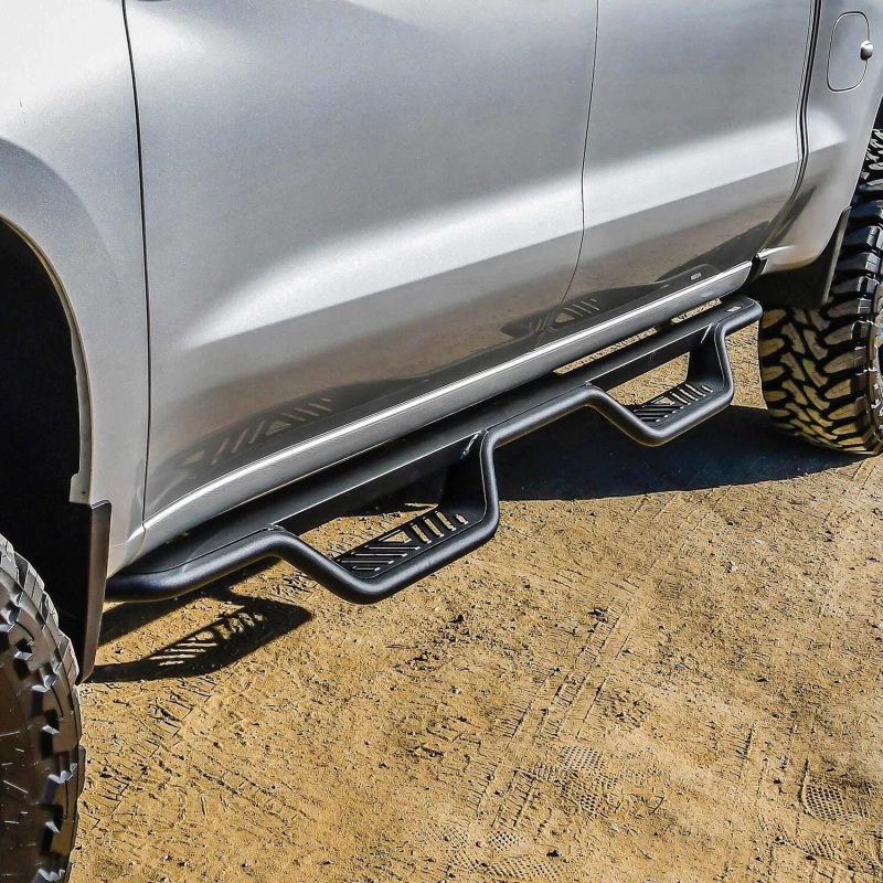 Westin 19-22 Chevrolet Silverado / GMC Sierra Crew Cab Outlaw Nerf Step Bars - Textured Black thumbnail 6