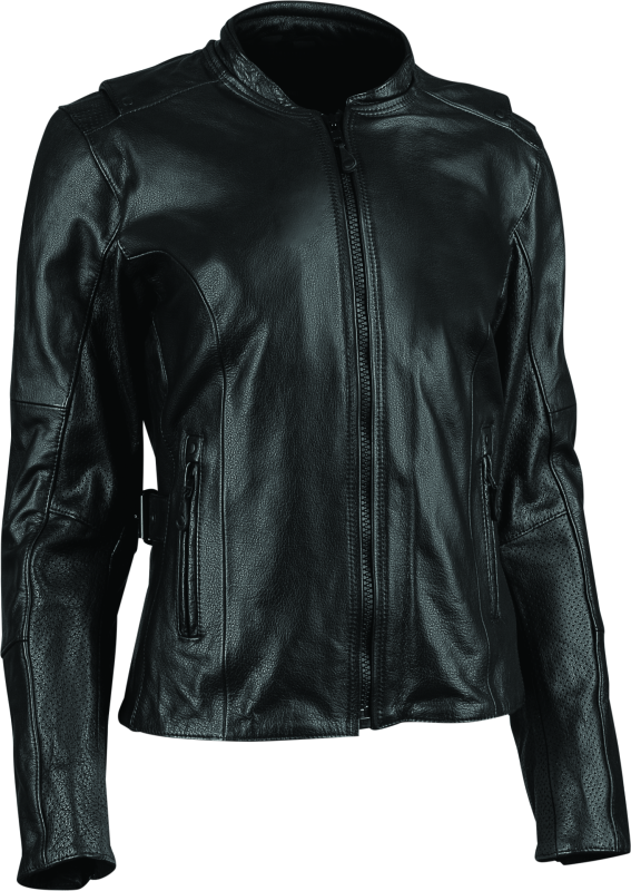 Speed and Strength Throttle Body Leather Jacket Black Womens - Small thumbnail 4