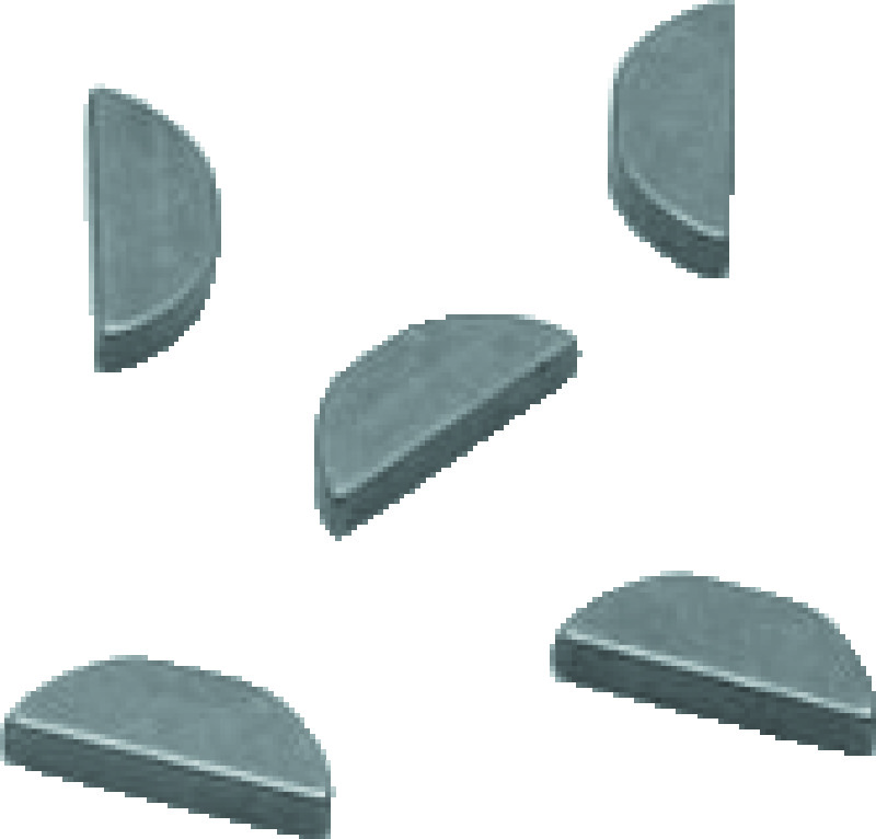 S&S Cycle .094in x .500in x .491in Woodruff Key - 5 Pack