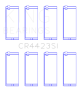 King Engine Bearings Chevrolet 153 OHV Connecting Rod Bearing Set thumbnail 4