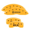 MGP 4 Caliper Covers Engraved Front Lincoln Engraved Rear MKX Yellow finish black ch thumbnail 8