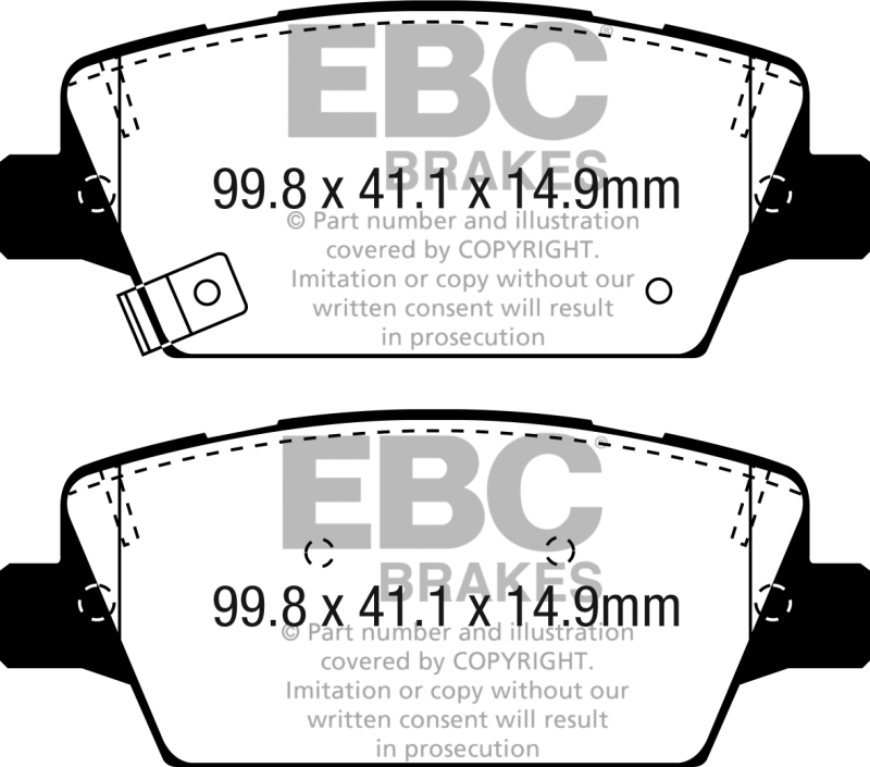 EBC S11 Brake Pad and Rotor Kit (1x ebcDP23086, 1x ebcRK7819) thumbnail 7