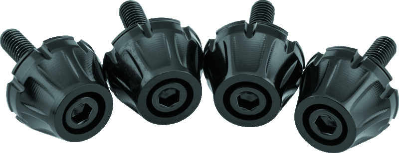 Kuryakyn Decorative Windshield Screws 5722 Component, Screw, Stainless Steel/Aluminum, Gloss Black, Harley-Davidson®, Kit thumbnail 2