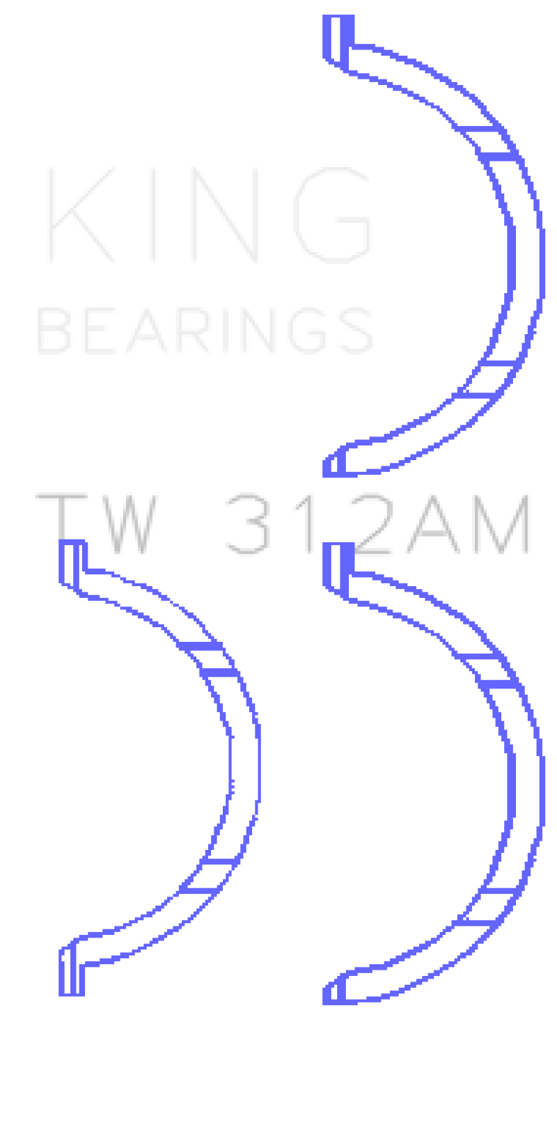 King Engine Bearings Chevrolet V8 6.6L Turbo Diesel 2001-09 Thrust Washer Set thumbnail 2