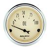 Autometer 2-1/16 inch Electric Oil Pressure 100PSI Antique Beige Gauge thumbnail 7