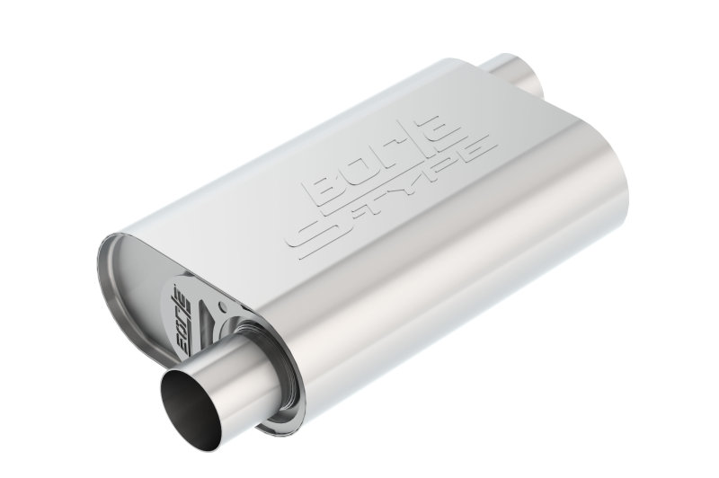 Borla CrateMuffler SBC Hot 350/383 2.5in Offset/Center 14in x 4.35in x 9in S-Type Muffler thumbnail 5