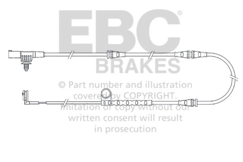 EBC 2005-2006 Land Rover Range Rover Sport 4.2L Supercharged Front Wear Leads thumbnail 3