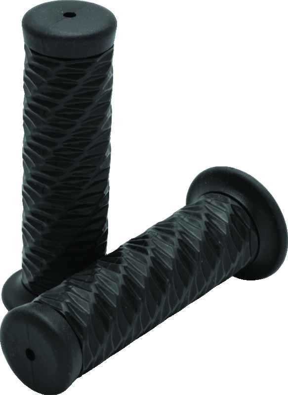 Bikers Choice 1 Inch Black Spiral Grip