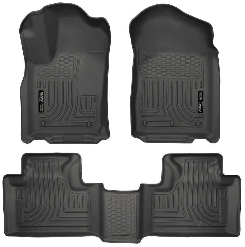 Husky Liners 11-13 Dodge Durango / 11-13 Jeep Grand Cherokee WeatherBeater Combo Black Floor Liners thumbnail 3