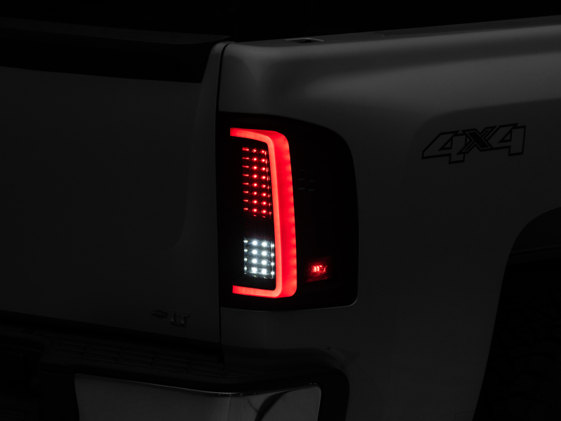 Raxiom 07-13 Chevy Silverado 1500 G2 LED Tail Lights- Black Housing (Clear Lens) thumbnail 4