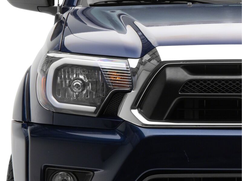 Raxiom 12-15 Toyota Tacoma Axial Series Headlights/Seq LED Bar- Black- Clear Lens thumbnail 8