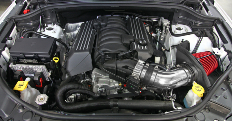 Spectre 12-18 Jeep Grand Cherokee V8-6.4L F/I Air Intake Kit - Polished w/Red Filter thumbnail 9