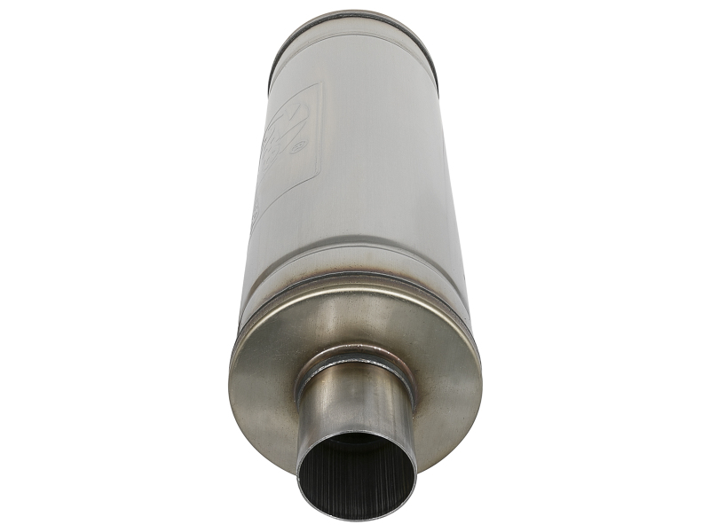 aFe MACH Force-Xp 409 SS Muffler 2.5in Center/Center 18in L x 6in Dia - Round Body thumbnail 9