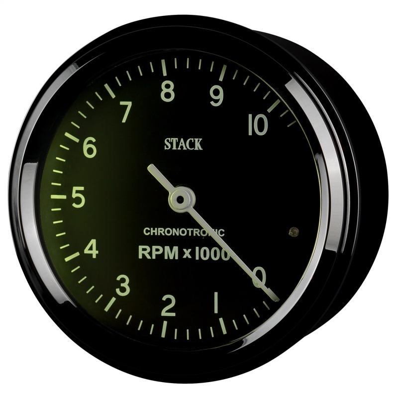 Autometer Chronocentric Tachometer - 80mm Blk - 0-10K RPM