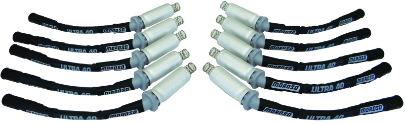 Moroso 08-17 Dodge Viper Ignition Wire Set - Ultra 40 - Sleeved - Black