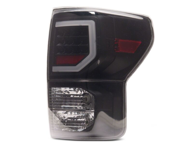 Raxiom 07-13 Toyota Tundra Axial Series Dual C-Shape LED Tail Lights- Black Housing- Smoked Lens thumbnail 3