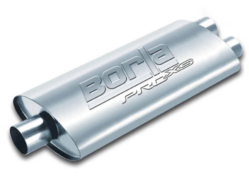 Borla Pro-XS 2.5in Tubing 19in x 4in x 9.5in Oval Center/Dual Muffler thumbnail 2