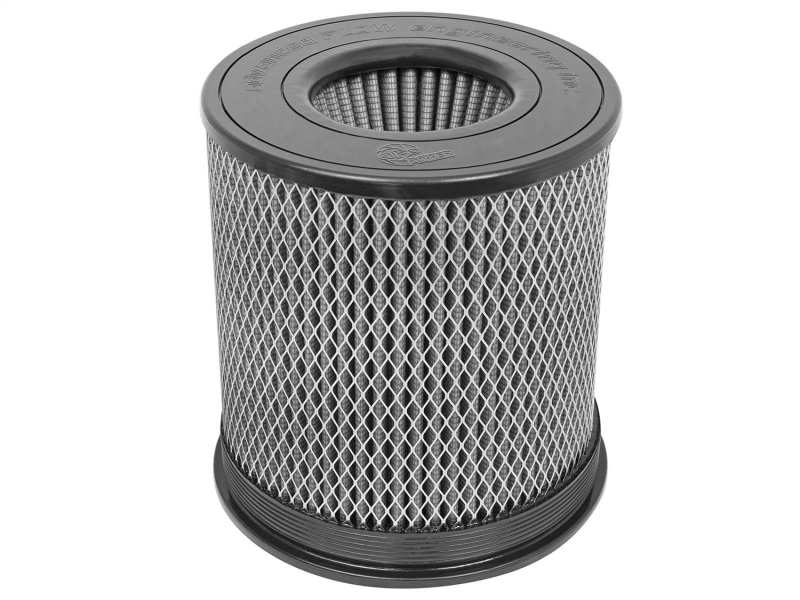 aFe MagnumFLOW Air Filter Pro DRY S 6in Flange x 8 1/8in Base/Top (INV) x 9in H
Replacement Filter