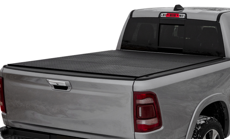 Access 2019+ Ram 1500 6ft 4in Bed (w/o Multi Tailgate) LOMAX Tri-Fold Cover - Urethane Diamond Plate