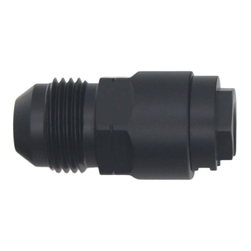 DeatschWerks 8AN Male Flare to 5/16in Female EFI Quick Connect Adapter - Anodized Matte Black thumbnail 2