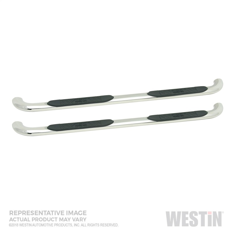 Westin 2019 Chevrolet Silverado/Sierra 1500 Crew Cab Platinum 4 Oval Nerf Step Bars - SS thumbnail 3