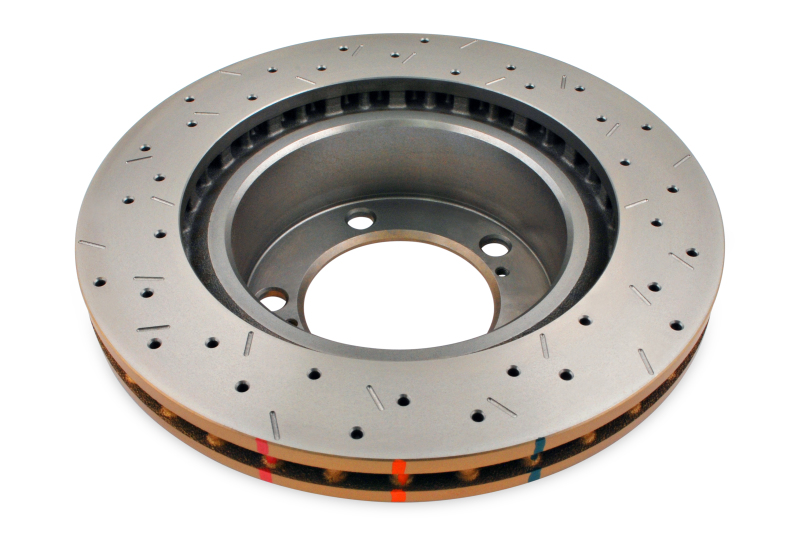 DBA HD Series 4000XS Brake Rotors for 2009-2010 FJ CRUISER, 2007-2015 LAND CRUISER - DBA42722XS Disc Rotor, Cross-Drilled, Slotted, 4000 XS Series, Uni-Directional, Toyota, Front, Each thumbnail 4