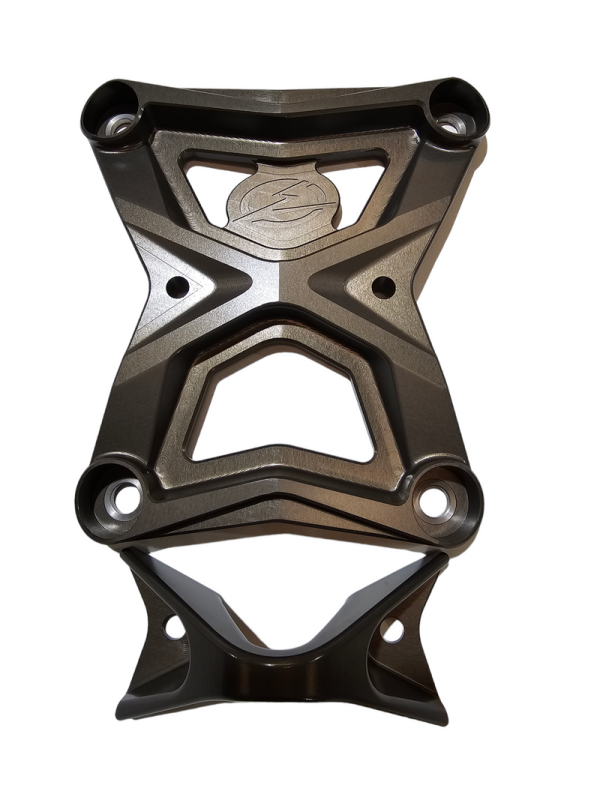 Elektric Offroad 2020-2024 Polaris Rzr Pro Xp Radius Rod Plate With Tow Hook Gunmetal