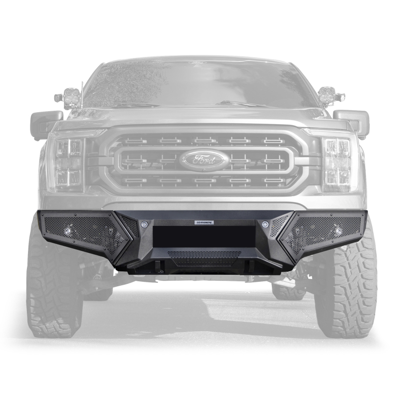 Go Rhino 21-23 Ford F-150 (4dr) Element Front Bumper w/ Fixed Light Bar Mount - Tex. Blk