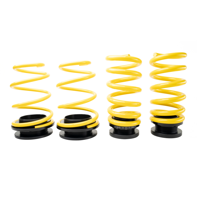 ST Suspensions Adjustable Lowering Springs 27330080 Springs, Height, Front and Rear, Yellow Powdercoated, Use with Factory Dampers, Ford, Kit thumbnail 2