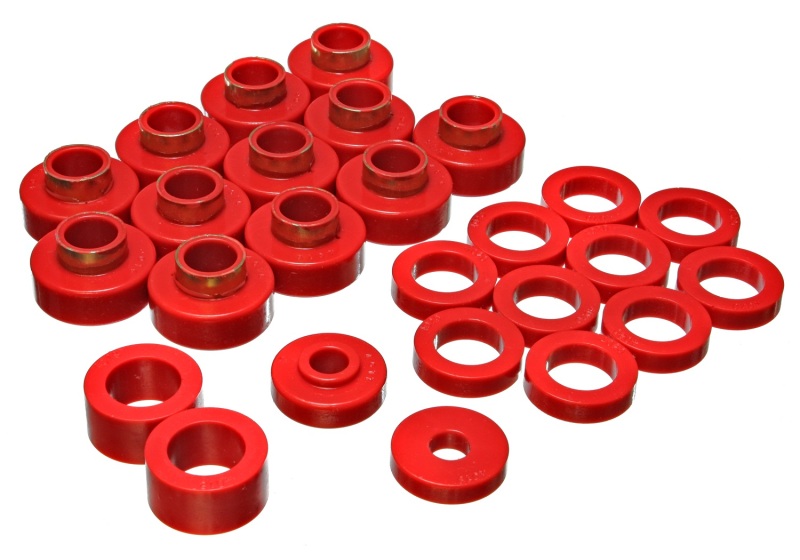 Energy Suspension CJ-8 Scrambler Body Mount - Red thumbnail 4