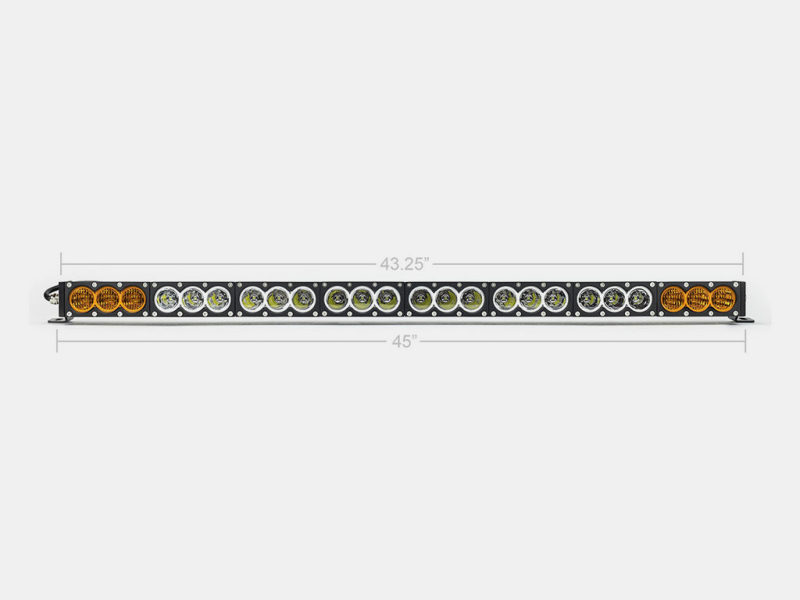 Cali Raised 43 Amber/White Dual Function Led Bar - Dual Function Wire Harness/Small Dual Function S