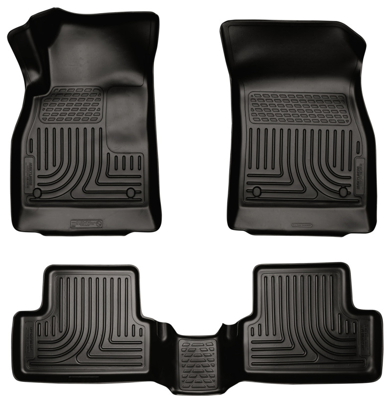 Husky Liners 11-12 Chevrolet Cruze WeatherBeater Combo Black Floor Liners thumbnail 2