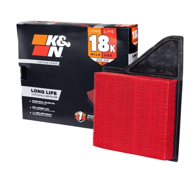 K&N Advantage Air Filter 18K Miles Ford Mustang V6-3.7L F/I 2011-2014 thumbnail 2