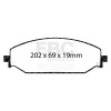 EBC 2019+ Ram Trucks 1500 (DT) Greenstuff Front Brake Pads thumbnail 9