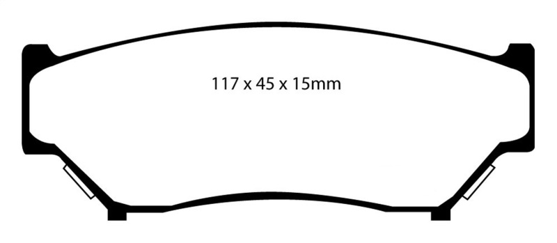 EBC S14 Brake Pad and Rotor Kit (1x ebcDP6979, 1x ebcRK7479) thumbnail 6