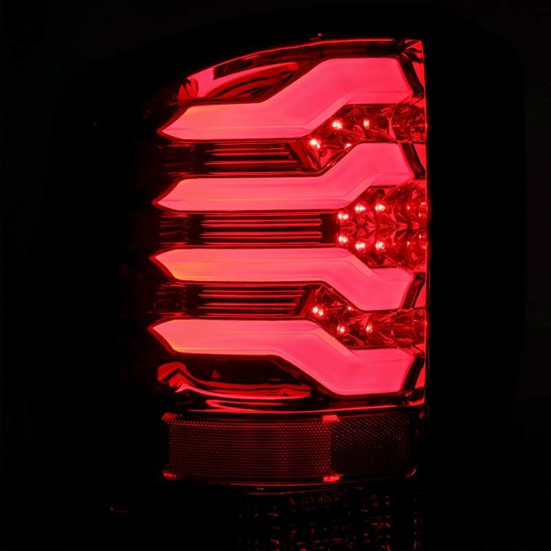 AlphaRex 14-18 Chevrolet Silverado 1500 PRO-Series LED Tail Lights Red Smoke thumbnail 2