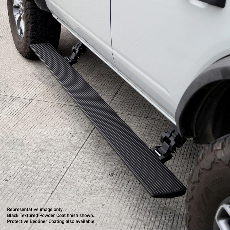 Go Rhino 22-23 Toyota Tundra CrewMax Cab 4dr E-BOARD E1 Electric Running Board Kit - Bedliner Coatng thumbnail 6