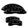 MGP 4 Caliper Covers Engraved Front Accord Engraved Rear Accord Black finish silver ch thumbnail 8