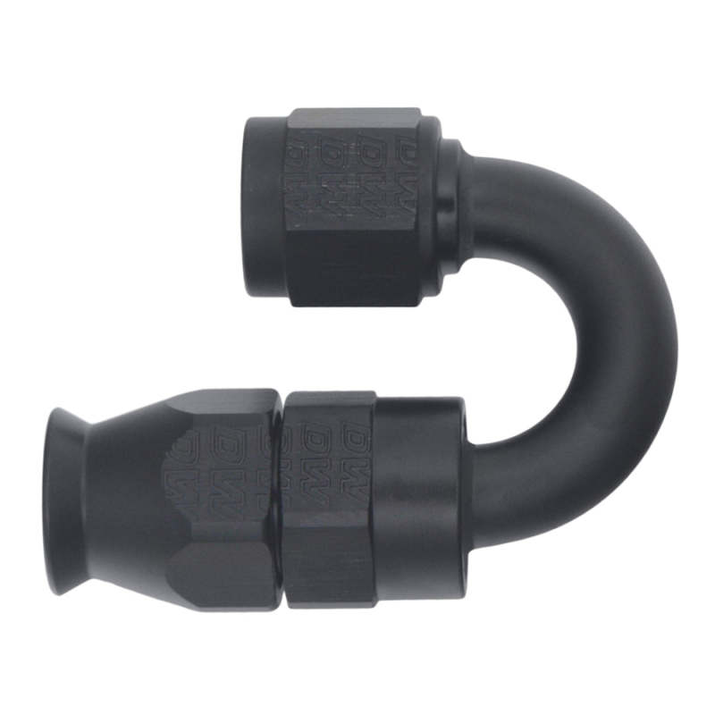 DeatschWerks 6AN Female Swivel 180-Degree Hose End PTFE (Incl Olive Insert) - Anodized Matte Black thumbnail 2