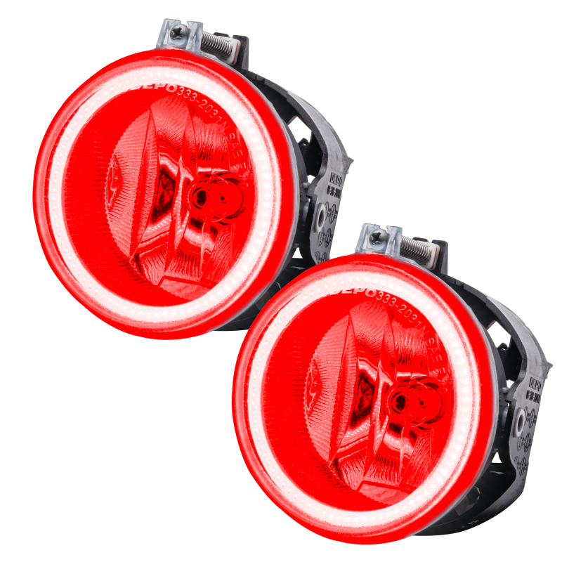 Oracle Lighting 11-16 Jeep Patriot Pre-Assembled LED Halo Fog Lights -Red thumbnail 2