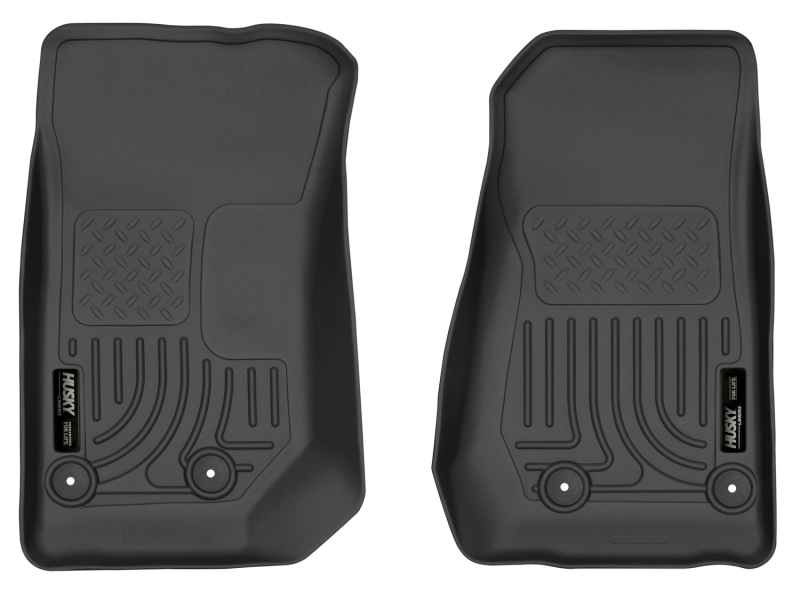 Husky Liners 14 Jeep Wrangler 2/4 Door Weatherbeater Black Front Floor Liners thumbnail 5